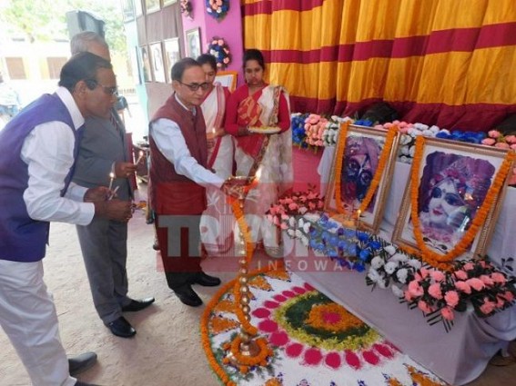 Tapan Chakraborty inaugurates Annual Cultural Programme of Sri Krishna Mission School